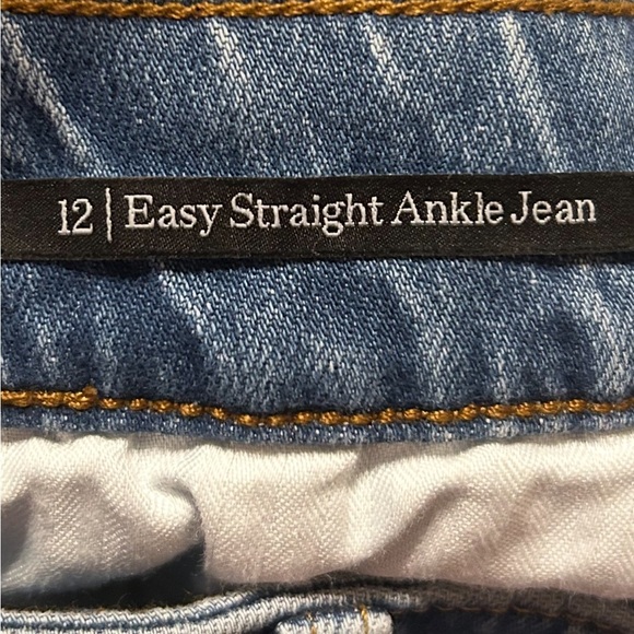 Talbots Women's High Waist Straight Leg Ankle Jeans Denim Blue Size 12 - Picture 10 of 16